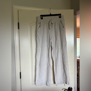 Sienna Sky Womens Linen Pants - Light Gray